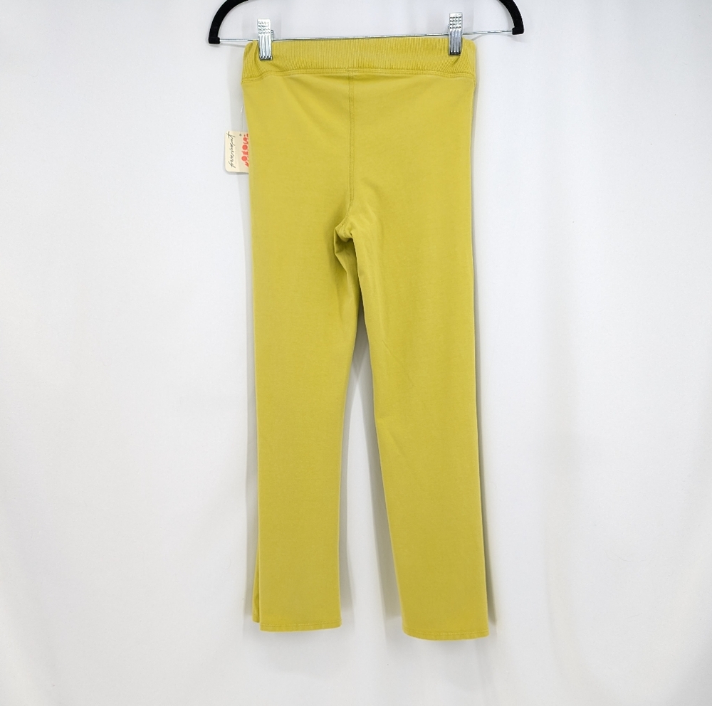 NWT Free People Movement Wide Leg Crop Lounge Yellow Wide-Leg Pants Small - Picture 2 of 6